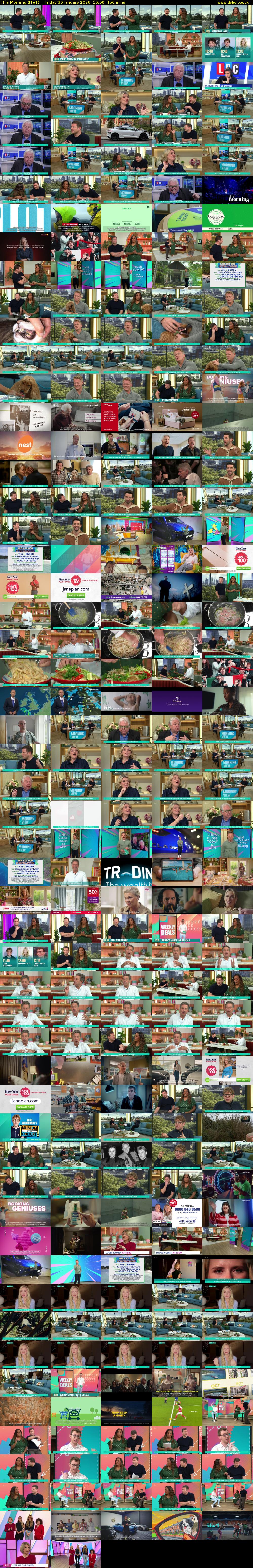 This Morning (ITV1) Friday 30 January 2026 10:00 - 12:30