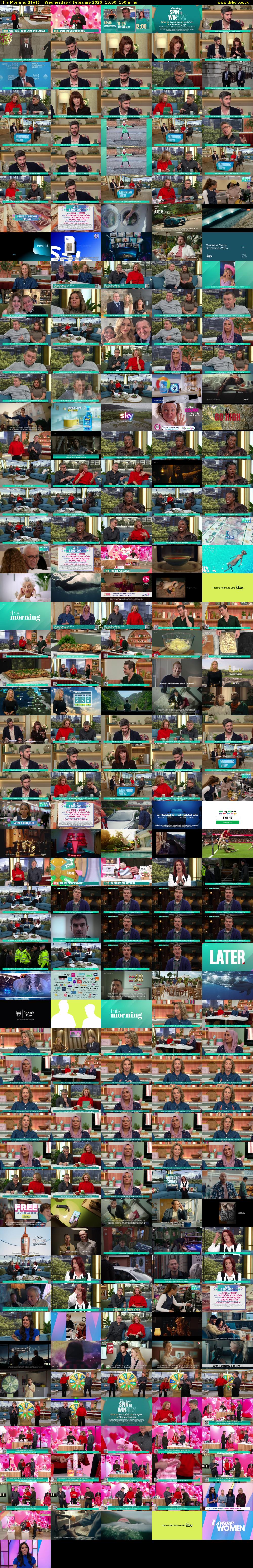 This Morning (ITV1) Wednesday 4 February 2026 10:00 - 12:30