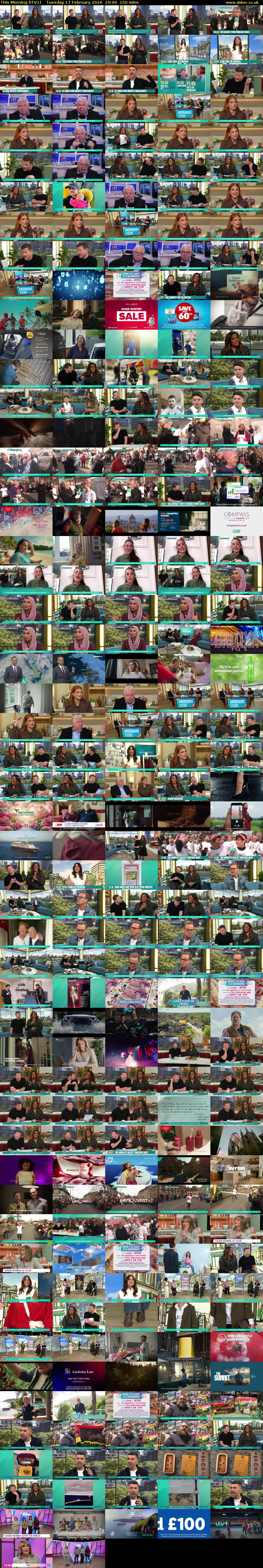 This Morning (ITV1) Tuesday 17 February 2026 10:00 - 12:30