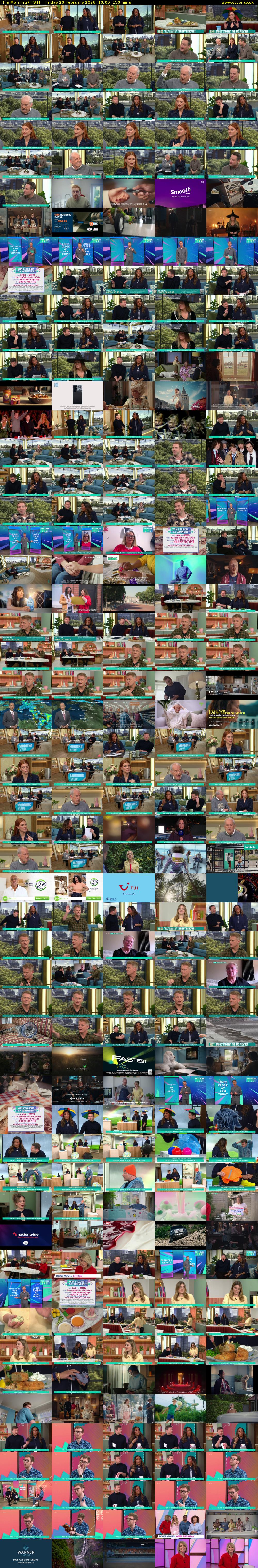 This Morning (ITV1) Friday 20 February 2026 10:00 - 12:30