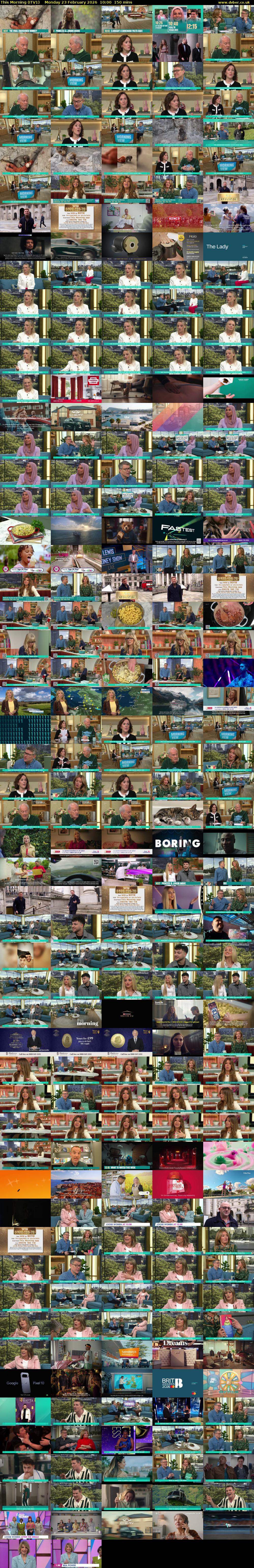 This Morning (ITV1) Monday 23 February 2026 10:00 - 12:30