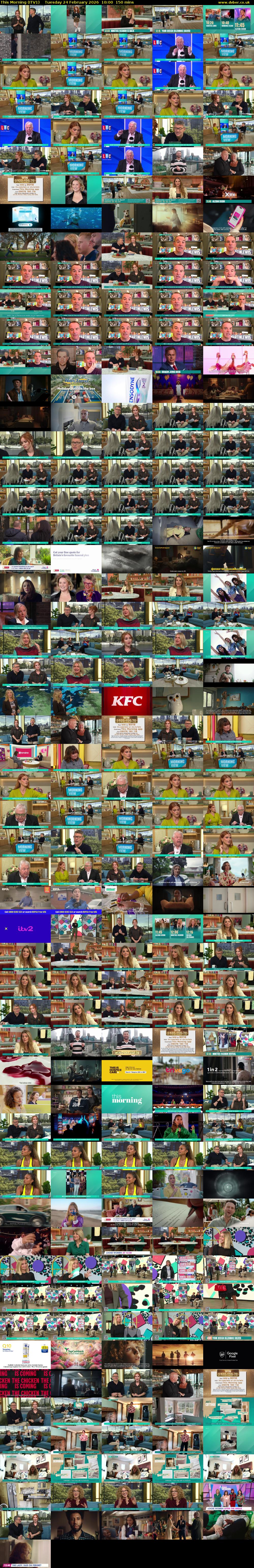 This Morning (ITV1) Tuesday 24 February 2026 10:00 - 12:30