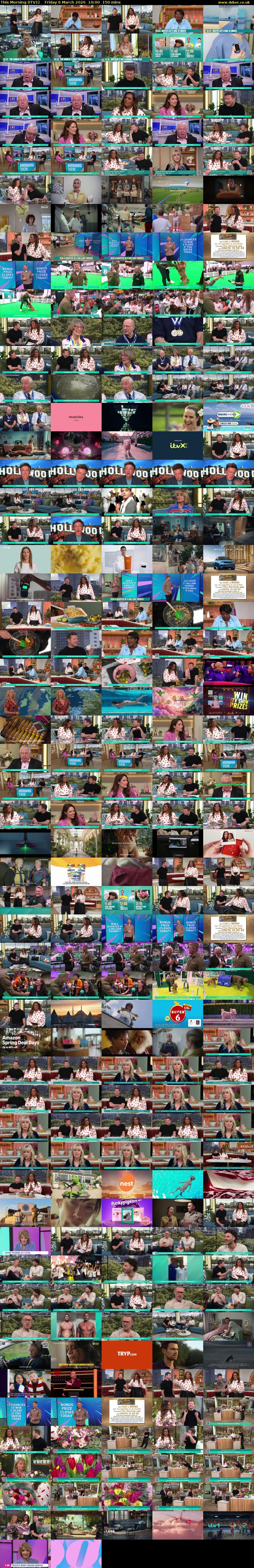 This Morning (ITV1) Friday 6 March 2026 10:00 - 12:30