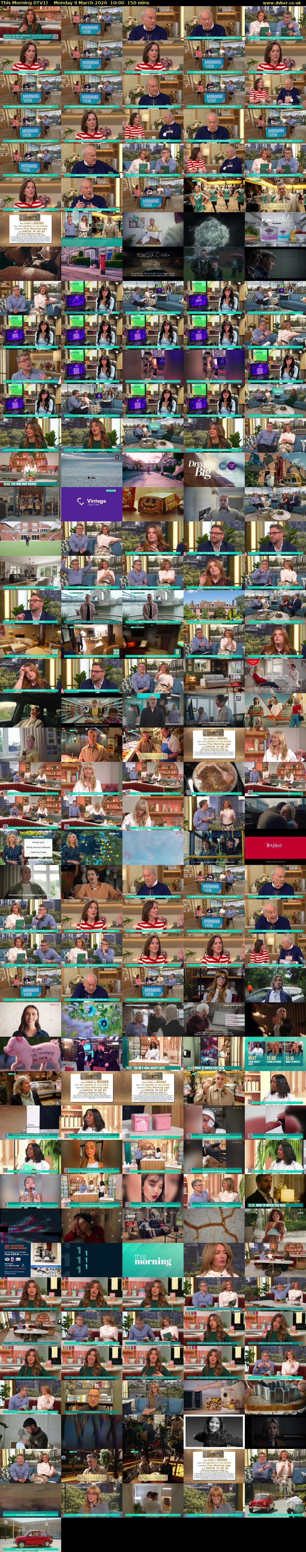 This Morning (ITV1) Monday 9 March 2026 10:00 - 12:30