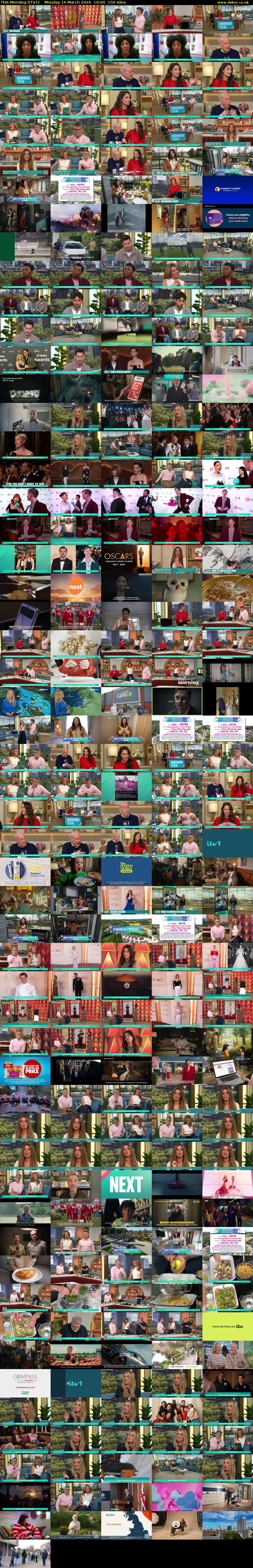 This Morning (ITV1) Monday 16 March 2026 10:00 - 12:30