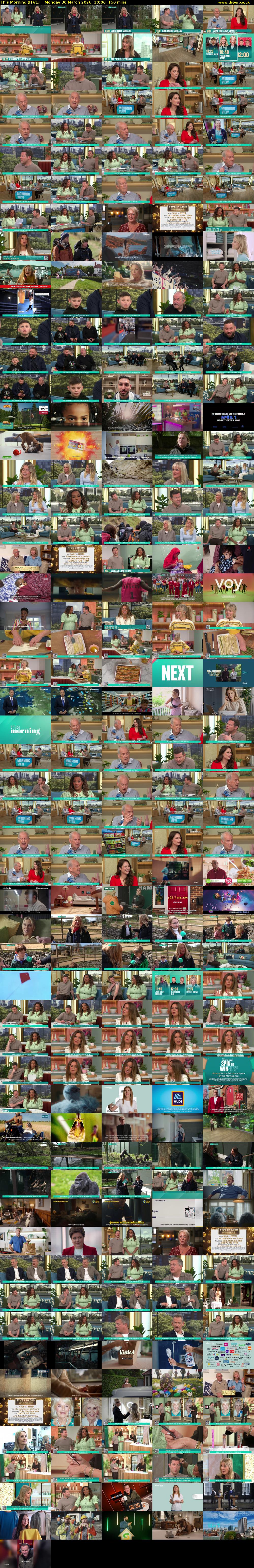 This Morning (ITV1) Monday 30 March 2026 10:00 - 12:30