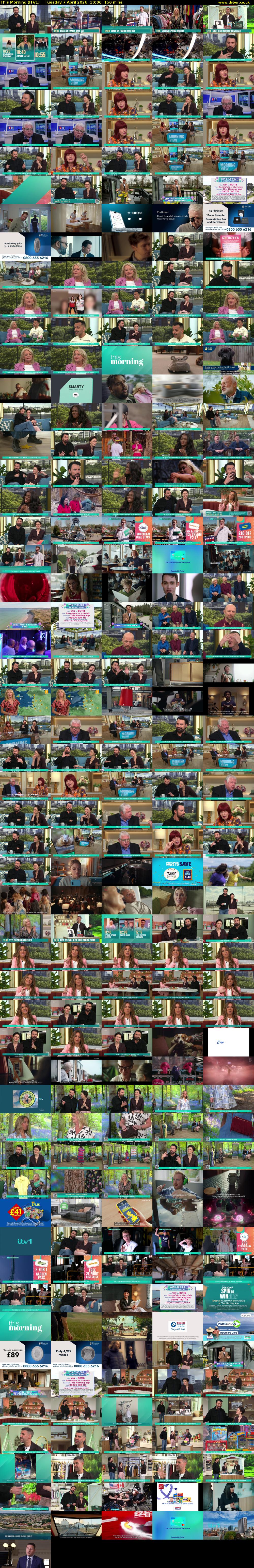 This Morning (ITV1) Tuesday 7 April 2026 10:00 - 12:30