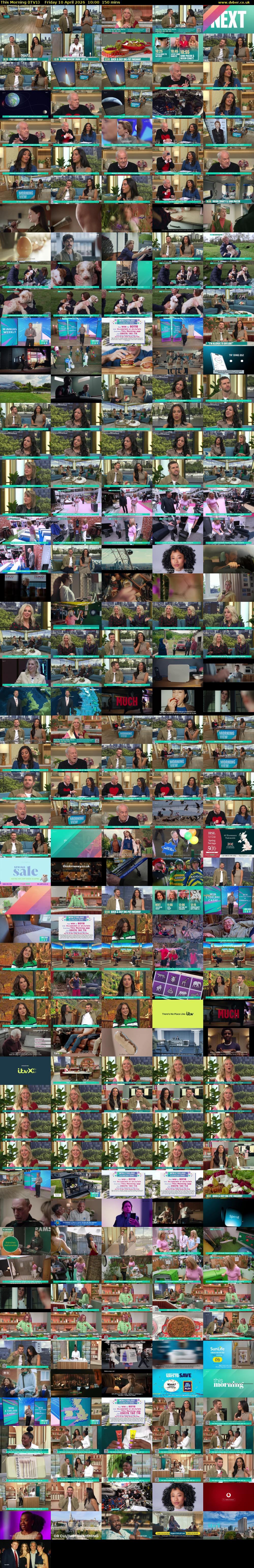 This Morning (ITV1) Friday 10 April 2026 10:00 - 12:30