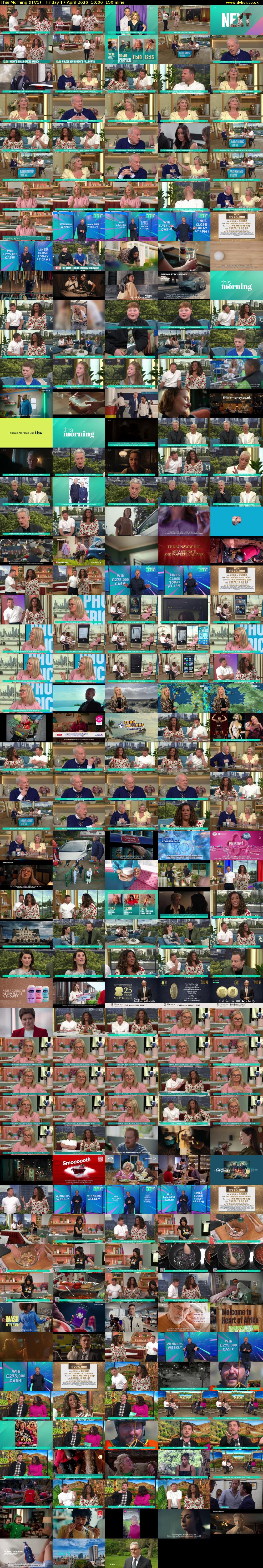 This Morning (ITV1) Friday 17 April 2026 10:00 - 12:30