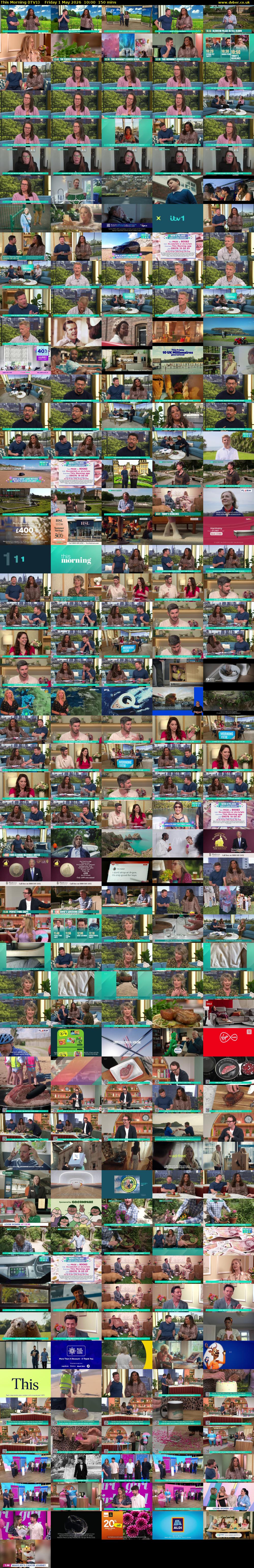 This Morning (ITV1) Friday 1 May 2026 10:00 - 12:30
