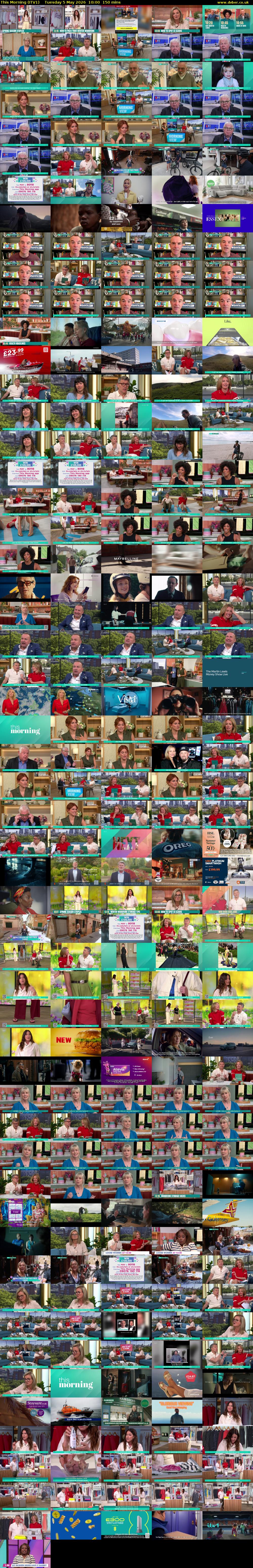 This Morning (ITV1) Tuesday 5 May 2026 10:00 - 12:30