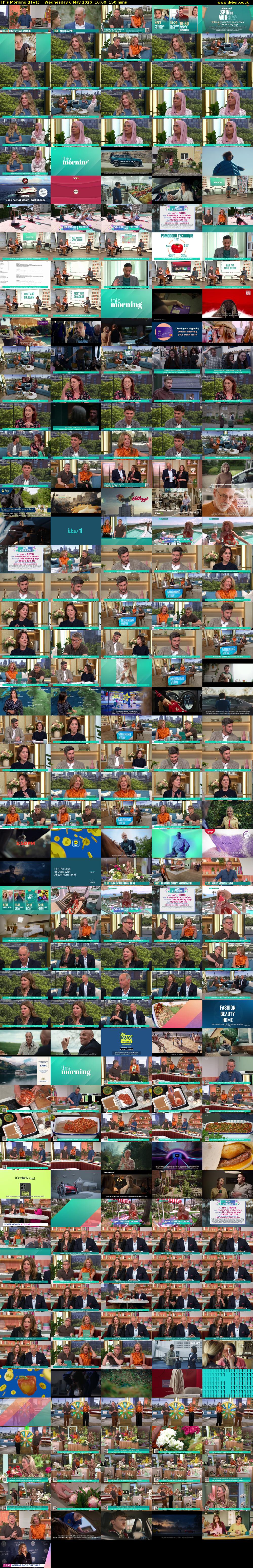 This Morning (ITV1) Wednesday 6 May 2026 10:00 - 12:30