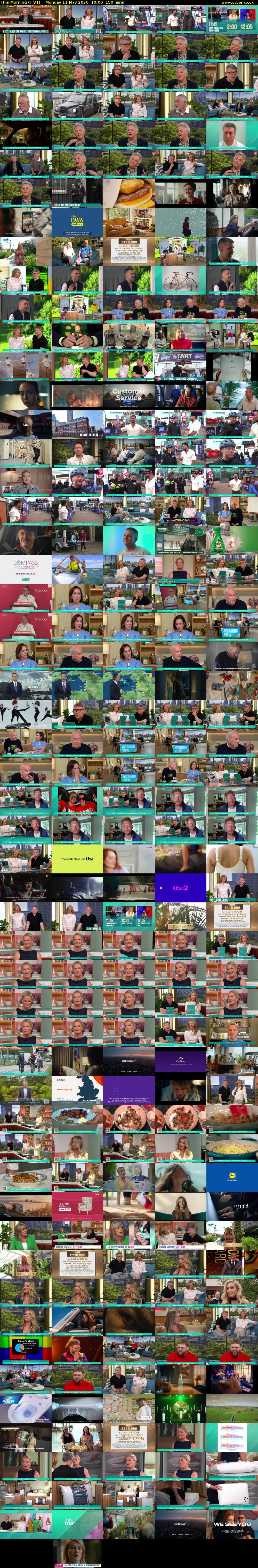 This Morning (ITV1) Monday 11 May 2026 10:00 - 12:30