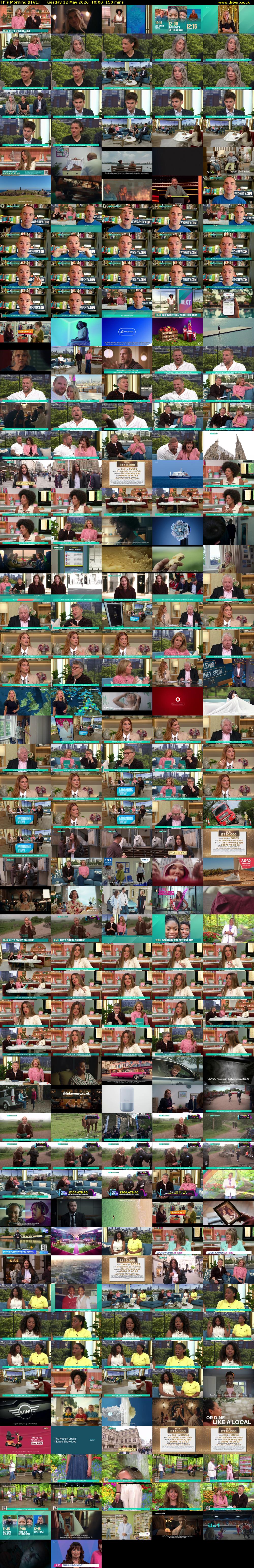 This Morning (ITV1) Tuesday 12 May 2026 10:00 - 12:30