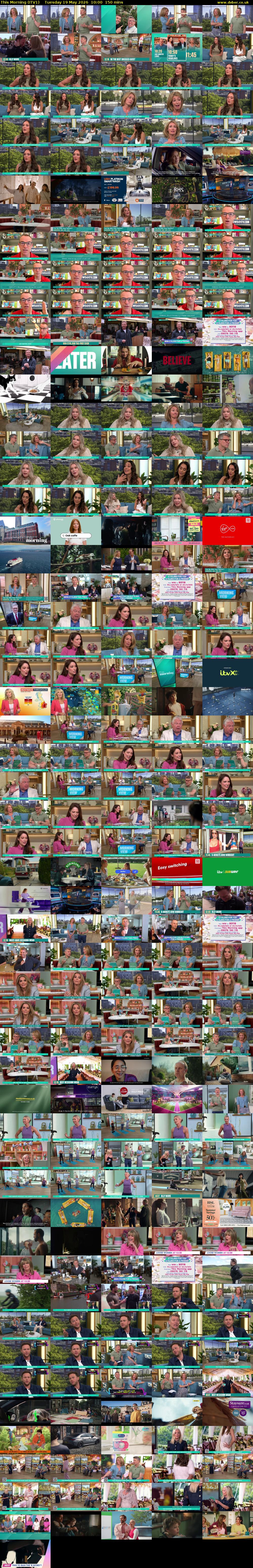 This Morning (ITV1) Tuesday 19 May 2026 10:00 - 12:30