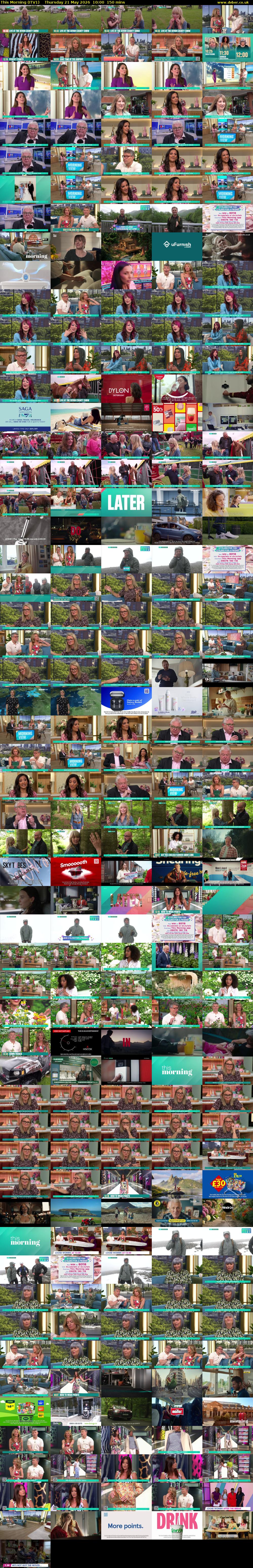 This Morning (ITV1) Thursday 21 May 2026 10:00 - 12:30