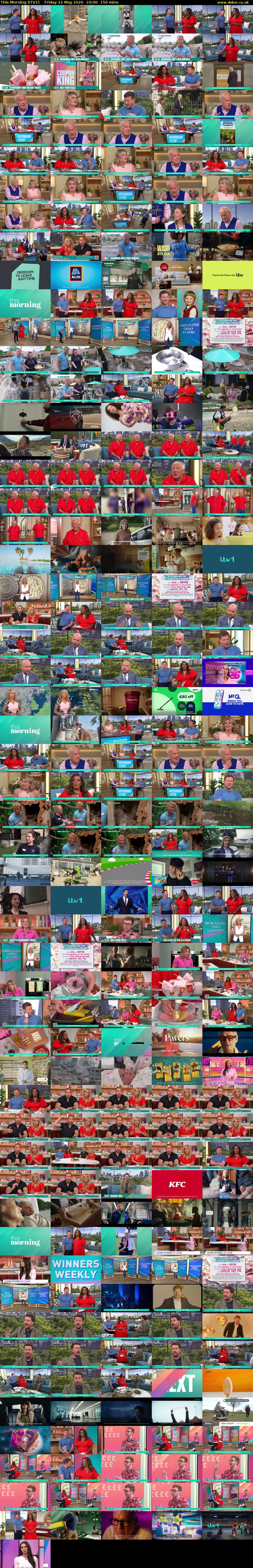 This Morning (ITV1) Friday 22 May 2026 10:00 - 12:30