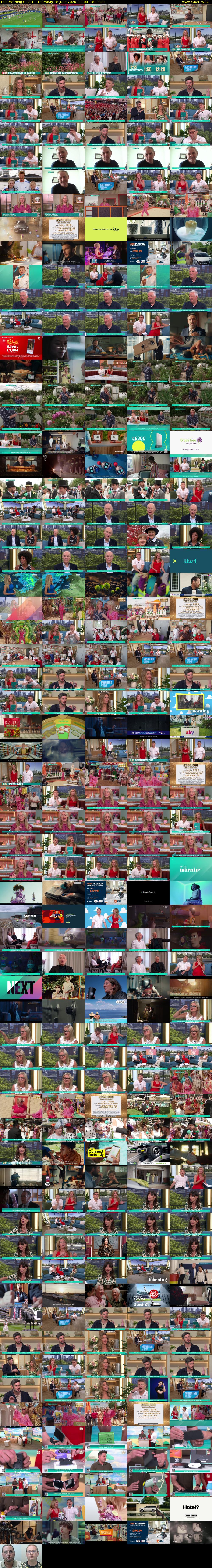 This Morning (ITV1) Thursday 18 June 2026 10:00 - 13:00