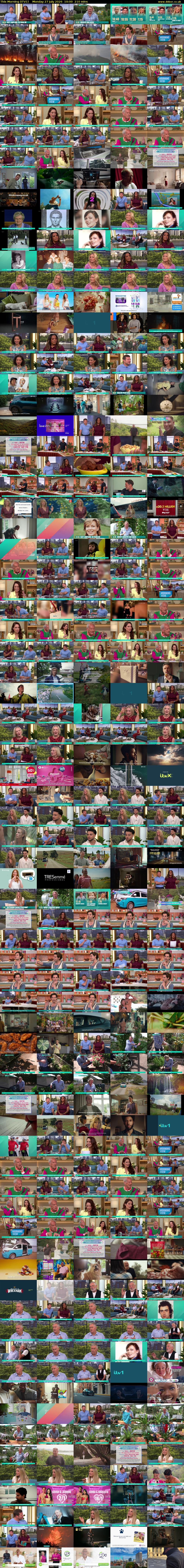This Morning (ITV1) Monday 27 July 2026 10:00 - 13:30