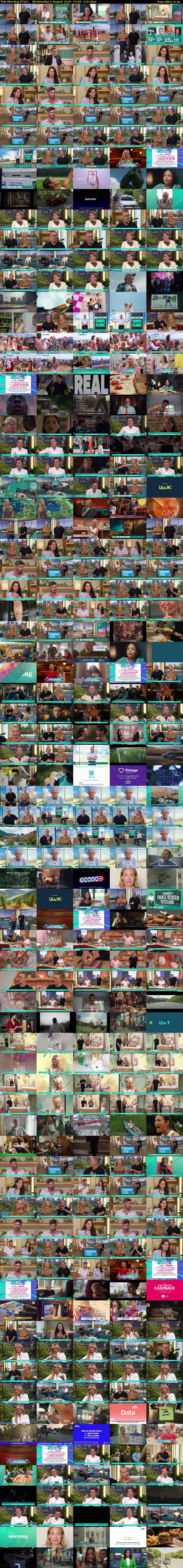 This Morning (ITV1) Wednesday 5 August 2026 10:00 - 13:30