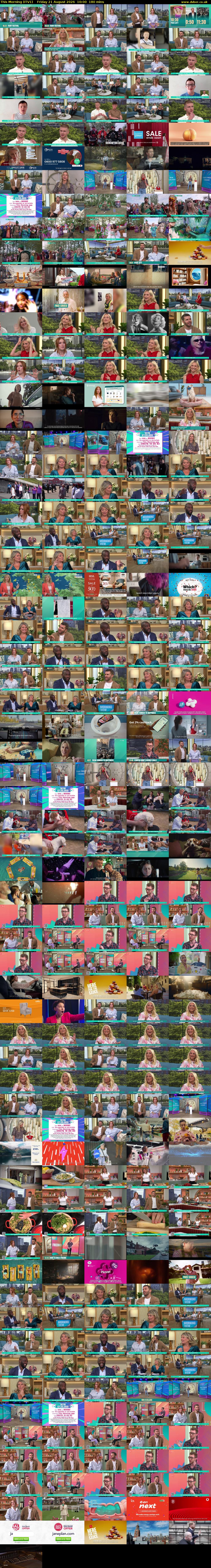 This Morning (ITV1) Friday 21 August 2026 10:00 - 13:00