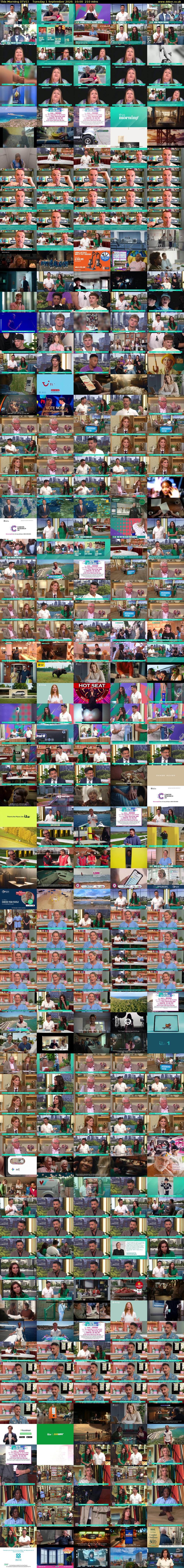 This Morning (ITV1) Tuesday 1 September 2026 10:00 - 13:30