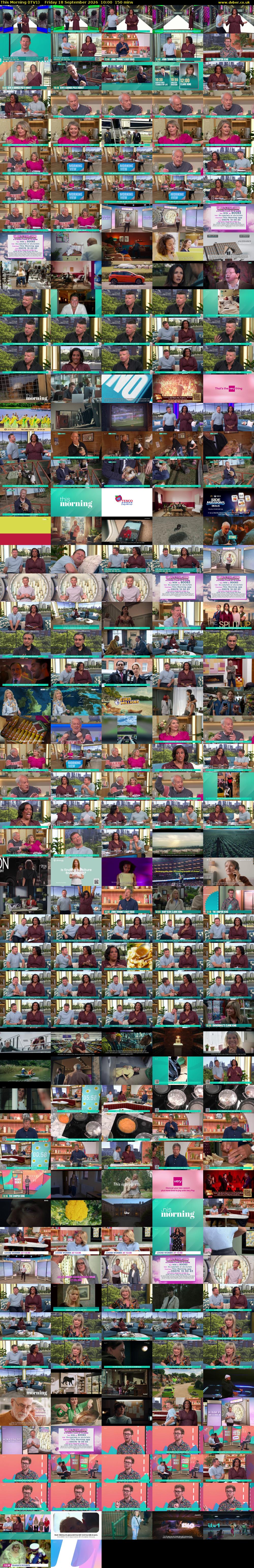 This Morning (ITV1) Friday 18 September 2026 10:00 - 12:30