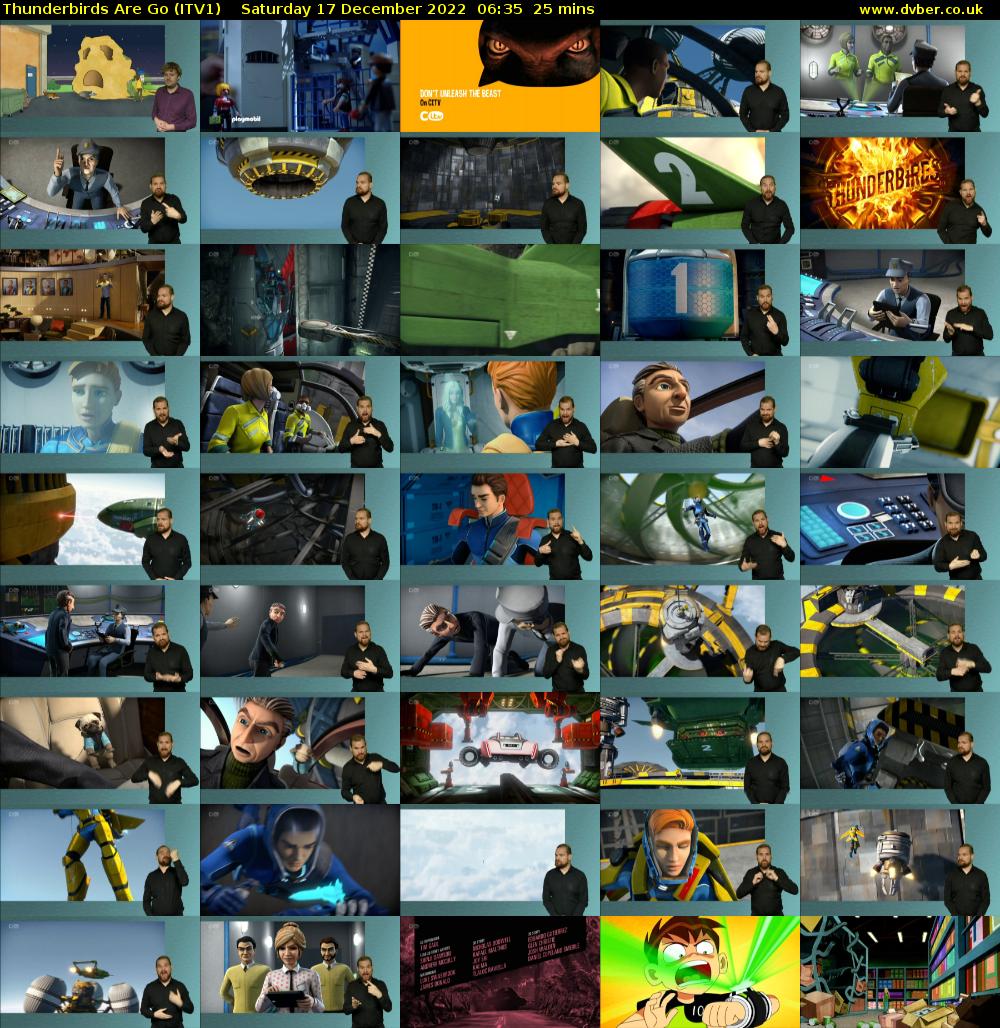 Thunderbirds Are Go (ITV1) Saturday 17 December 2022 06:35 - 07:00