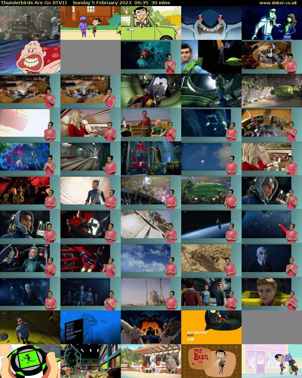 Thunderbirds Are Go (ITV1) Sunday 5 February 2023 06:35 - 07:05