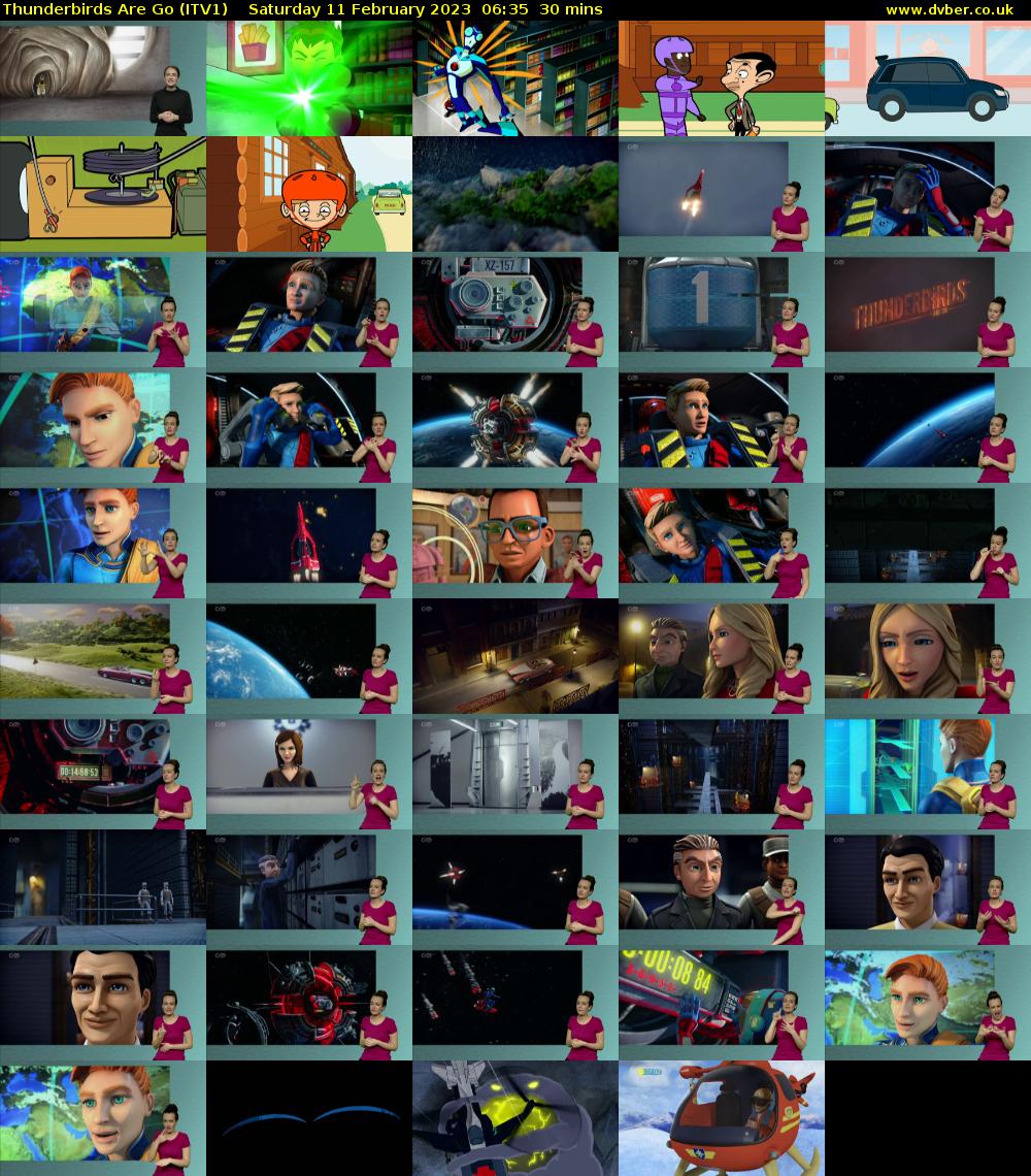 Thunderbirds Are Go (ITV1) Saturday 11 February 2023 06:35 - 07:05