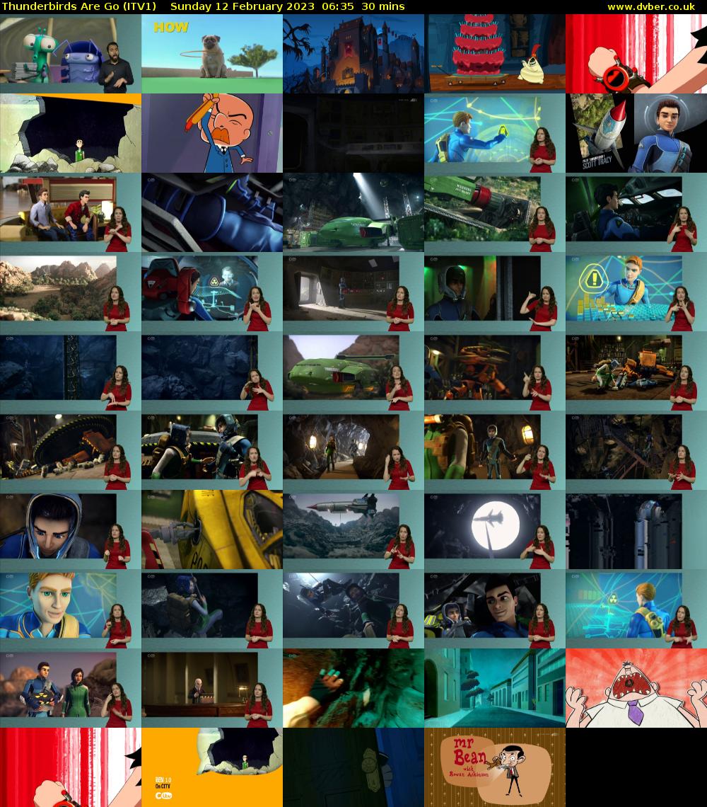 Thunderbirds Are Go (ITV1) Sunday 12 February 2023 06:35 - 07:05