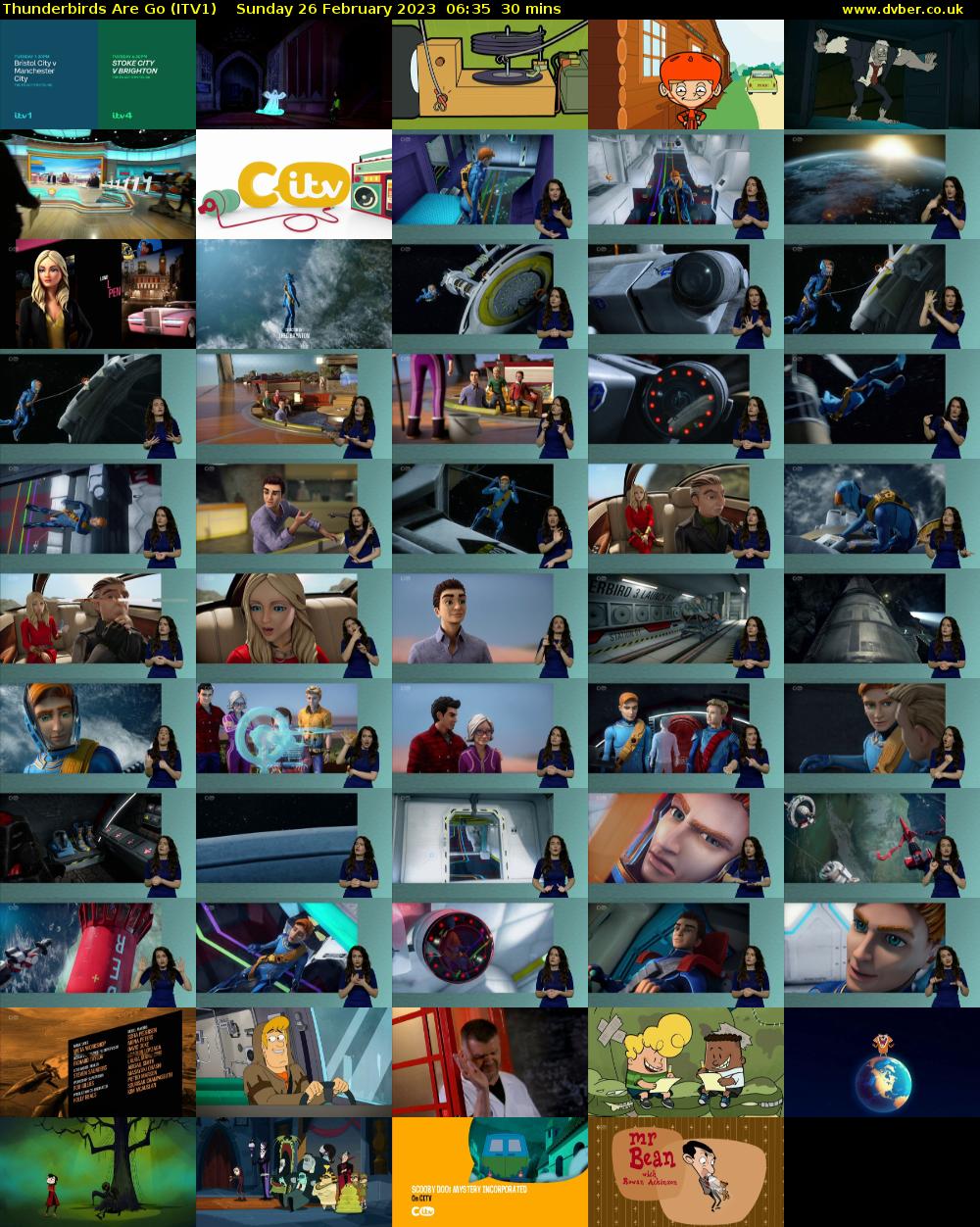 Thunderbirds Are Go (ITV1) Sunday 26 February 2023 06:35 - 07:05