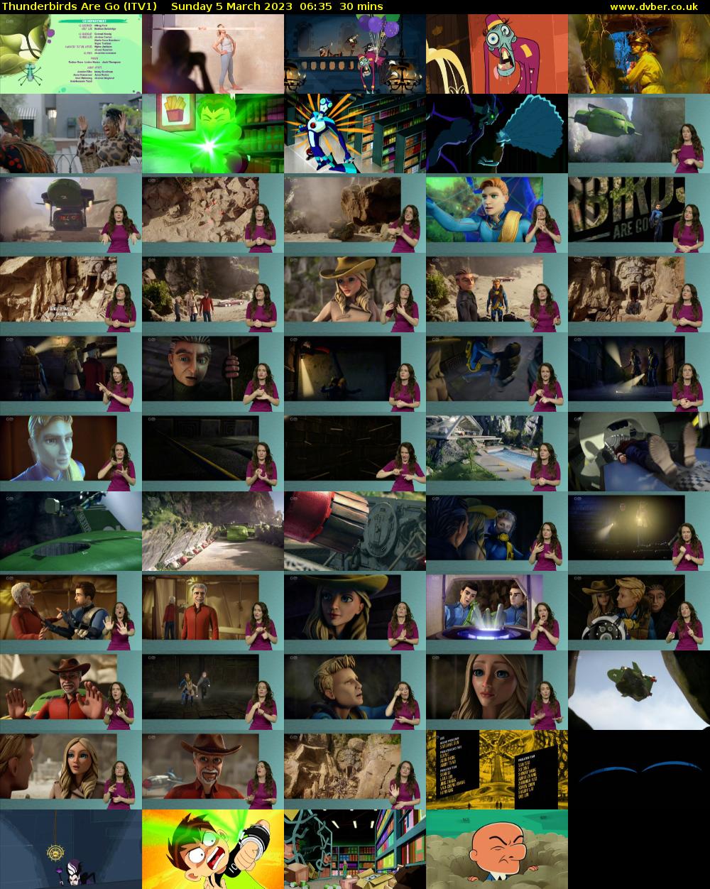 Thunderbirds Are Go (ITV1) Sunday 5 March 2023 06:35 - 07:05