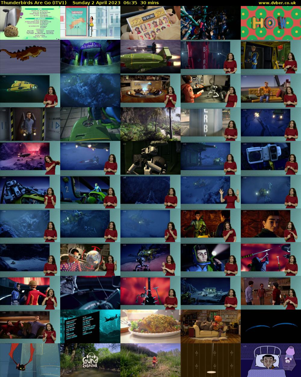 Thunderbirds Are Go (ITV1) Sunday 2 April 2023 06:35 - 07:05
