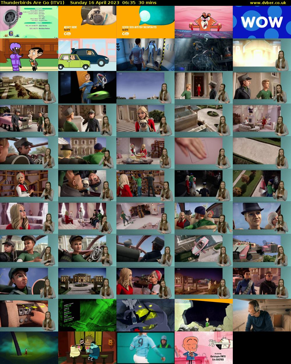 Thunderbirds Are Go (ITV1) Sunday 16 April 2023 06:35 - 07:05