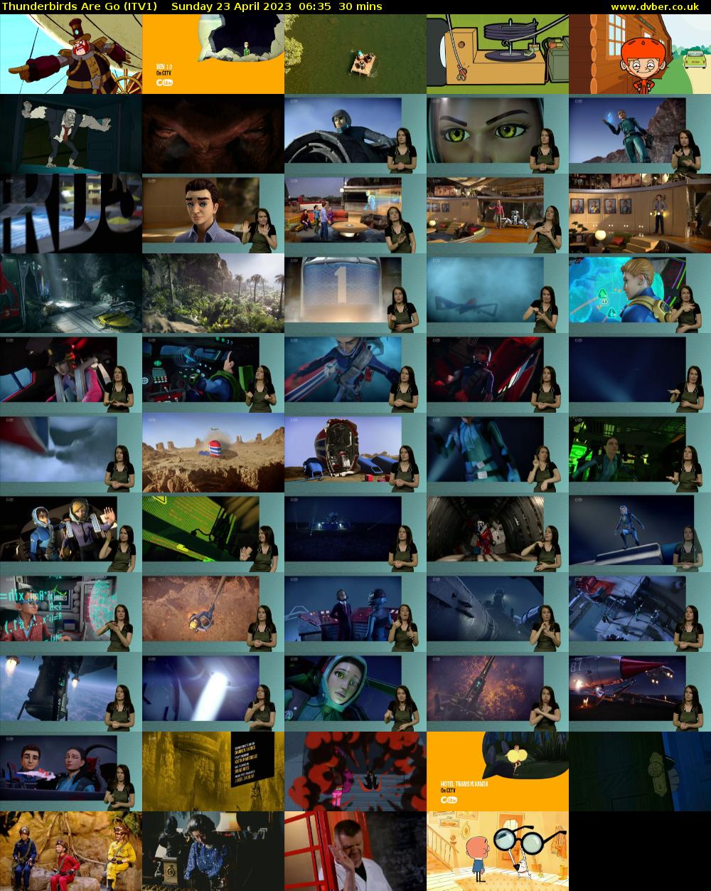 Thunderbirds Are Go (ITV1) Sunday 23 April 2023 06:35 - 07:05
