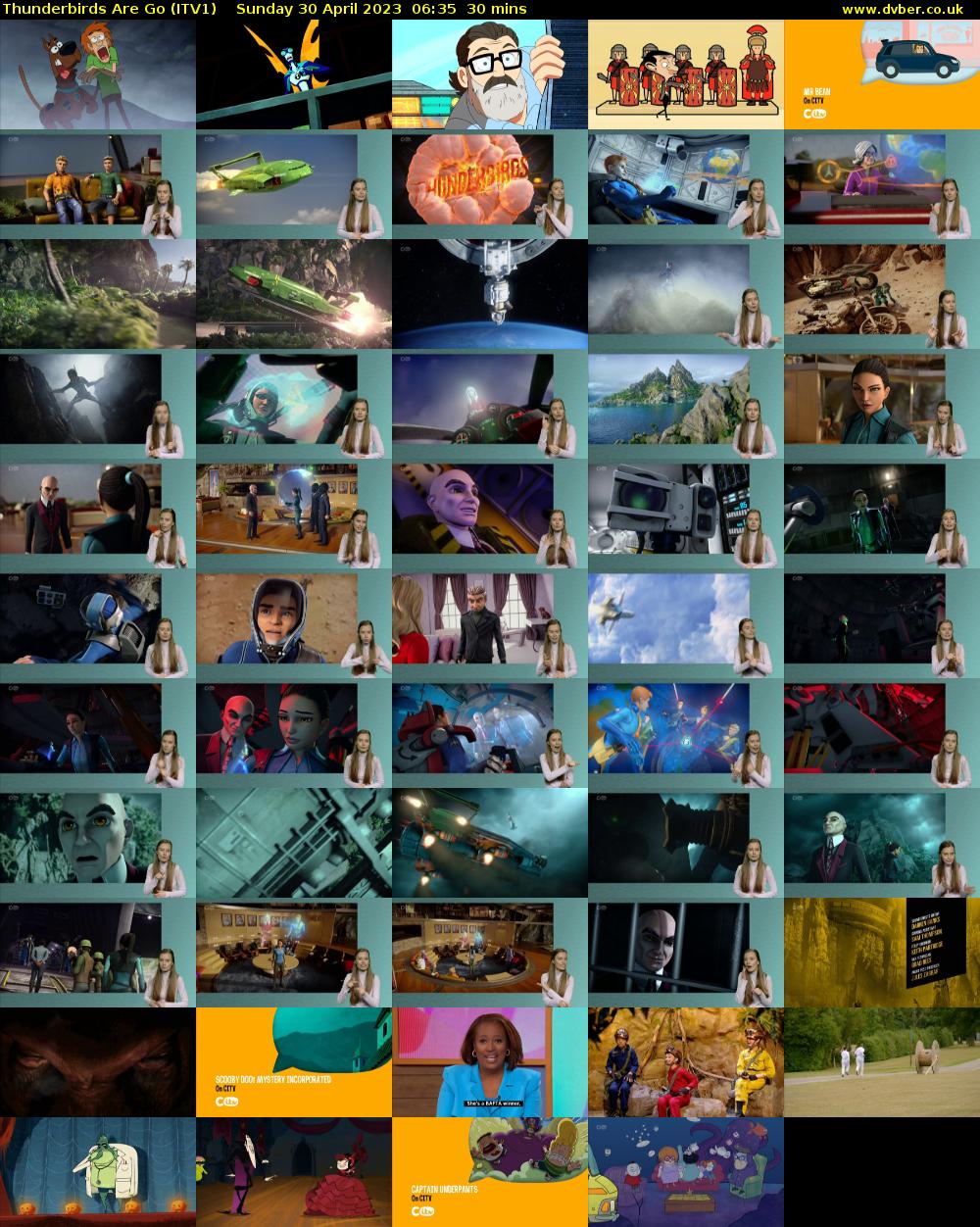 Thunderbirds Are Go (ITV1) Sunday 30 April 2023 06:35 - 07:05