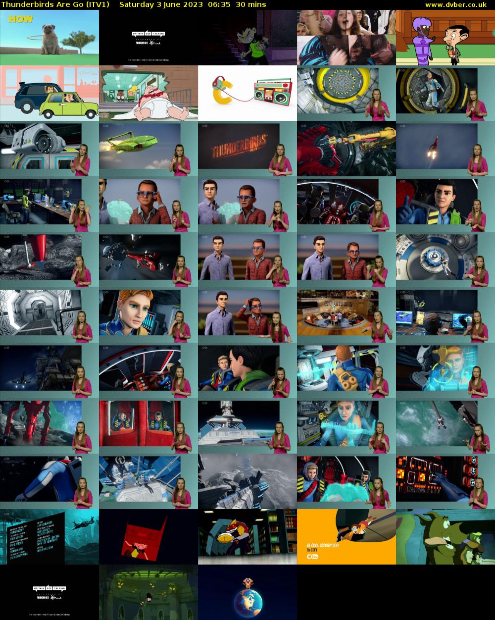 Thunderbirds Are Go (ITV1) Saturday 3 June 2023 06:35 - 07:05