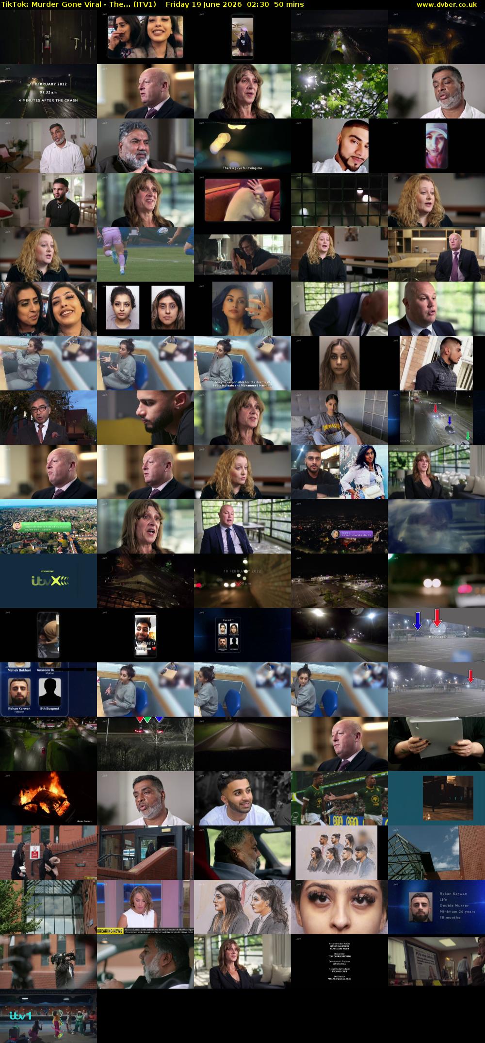 TikTok: Murder Gone Viral - The... (ITV1) Friday 19 June 2026 02:30 - 03:20