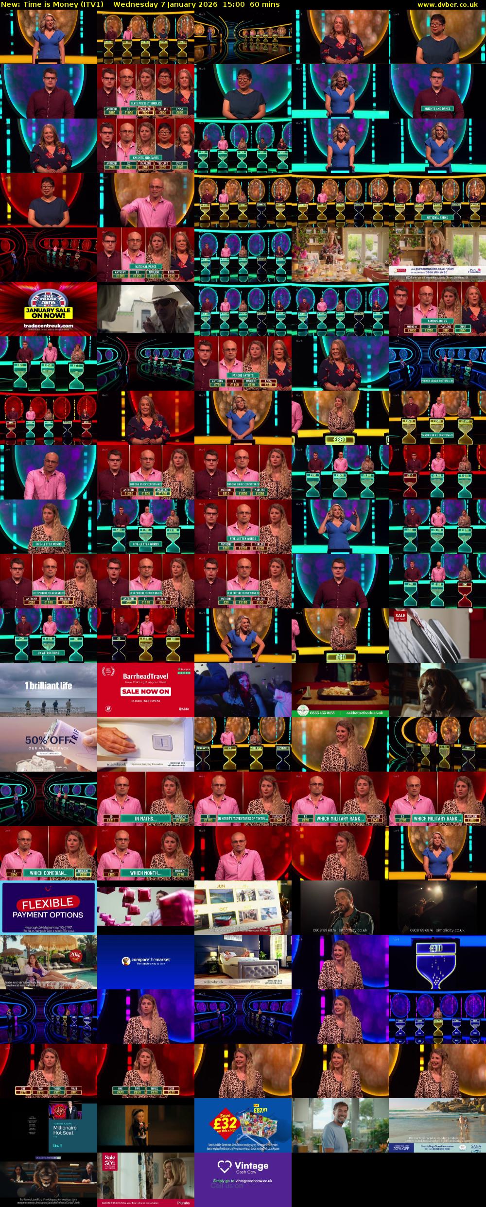 Time is Money (ITV1) Wednesday 7 January 2026 15:00 - 16:00