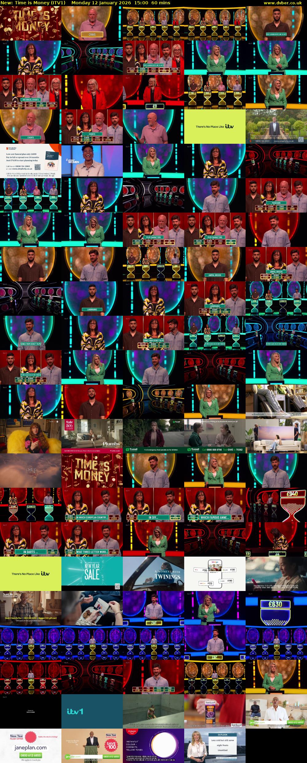 Time is Money (ITV1) Monday 12 January 2026 15:00 - 16:00