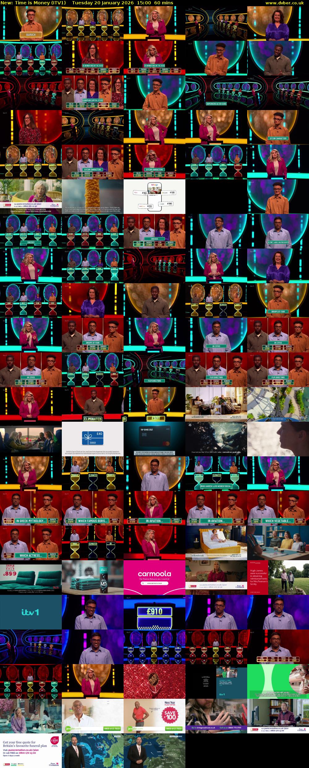 Time is Money (ITV1) Tuesday 20 January 2026 15:00 - 16:00