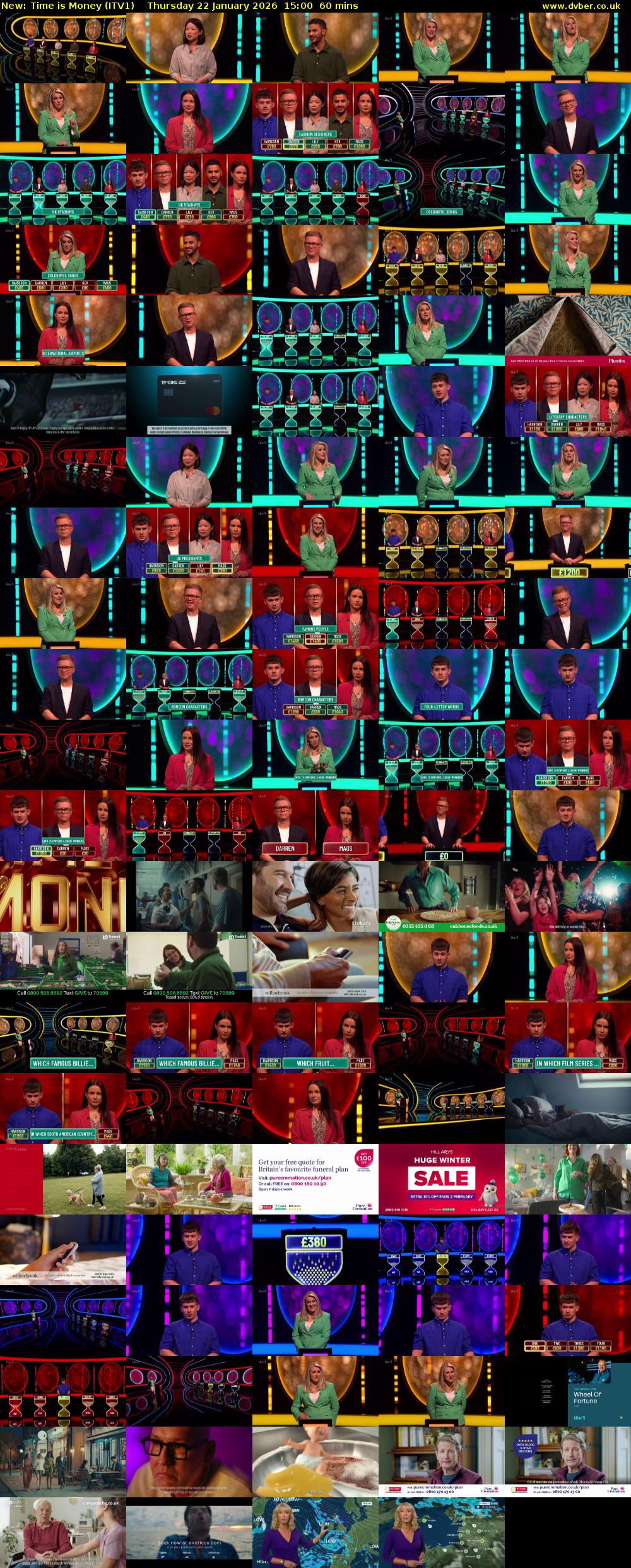 Time is Money (ITV1) Thursday 22 January 2026 15:00 - 16:00