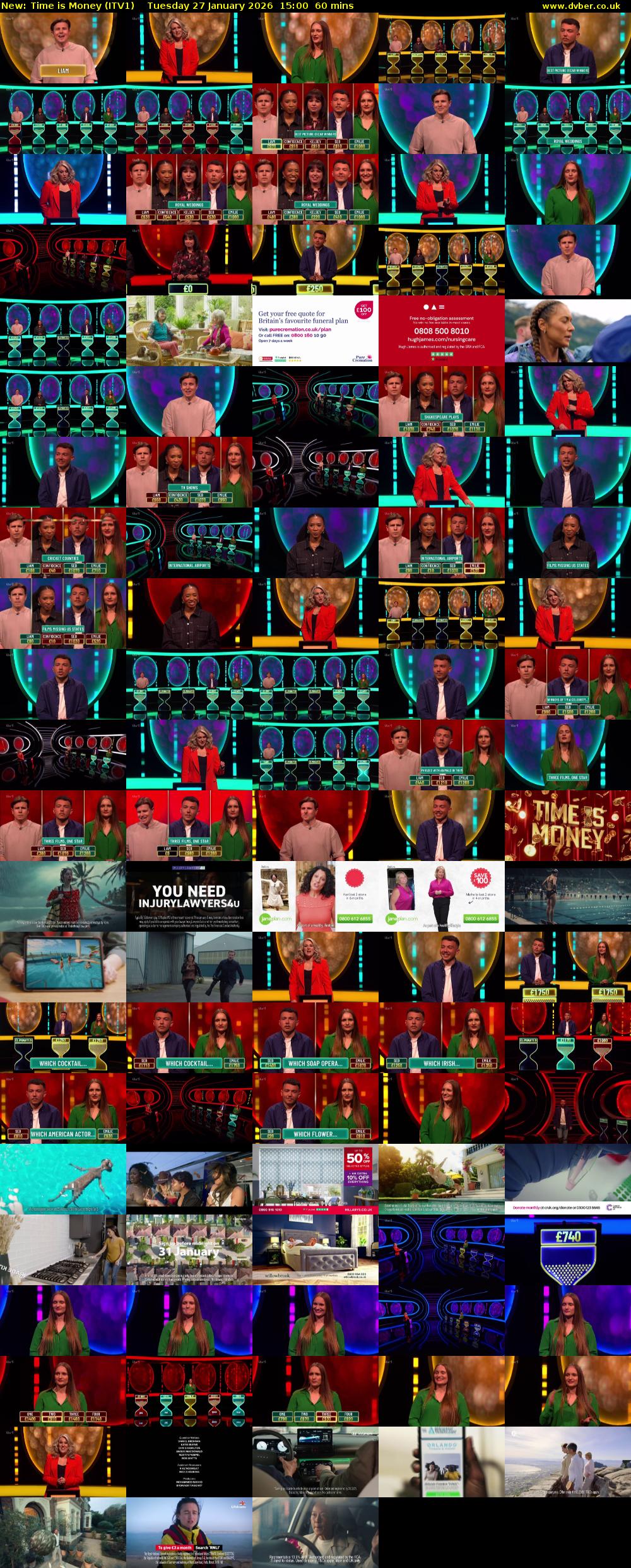 Time is Money (ITV1) Tuesday 27 January 2026 15:00 - 16:00