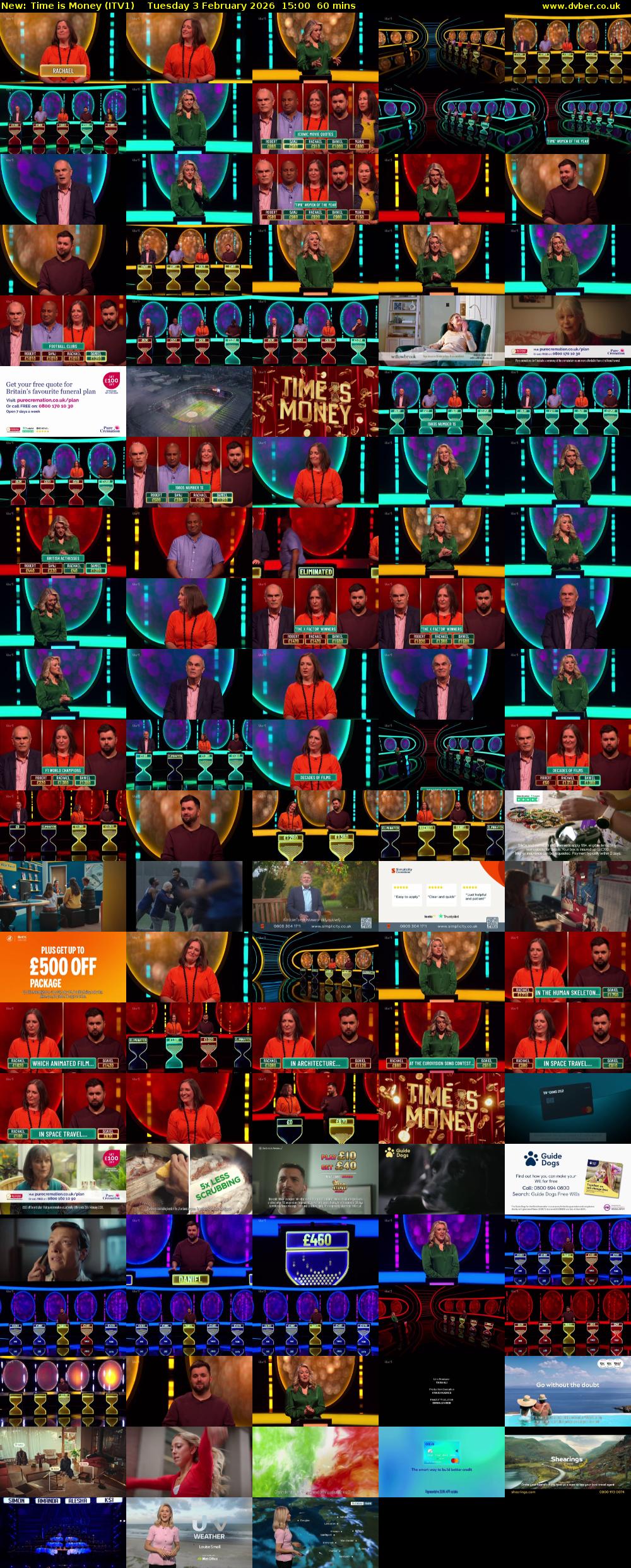 Time is Money (ITV1) Tuesday 3 February 2026 15:00 - 16:00