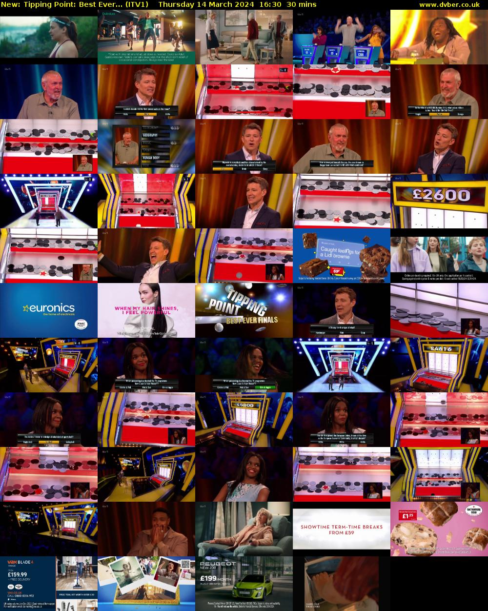Tipping Point: Best Ever... (ITV1) Thursday 14 March 2024 16:30 - 17:00