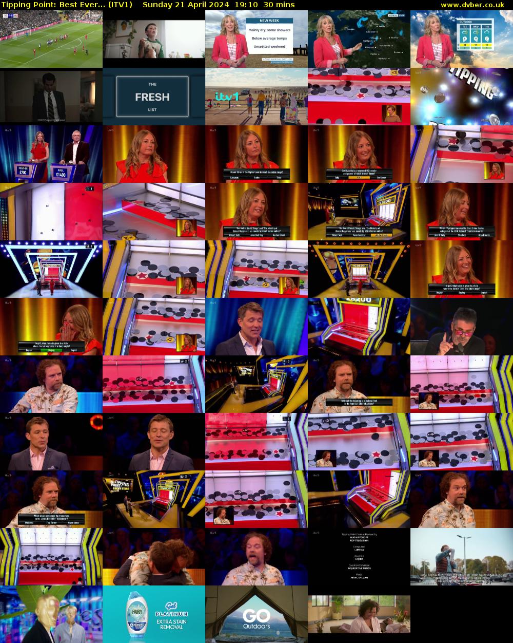 Tipping Point: Best Ever... (ITV1) Sunday 21 April 2024 19:10 - 19:40