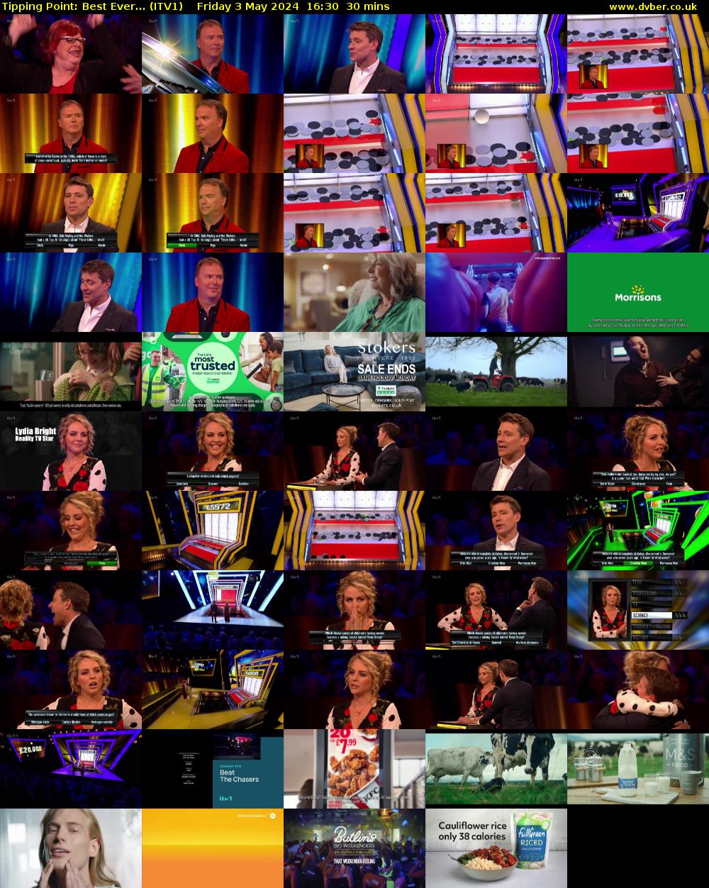 Tipping Point: Best Ever... (ITV1) Friday 3 May 2024 16:30 - 17:00
