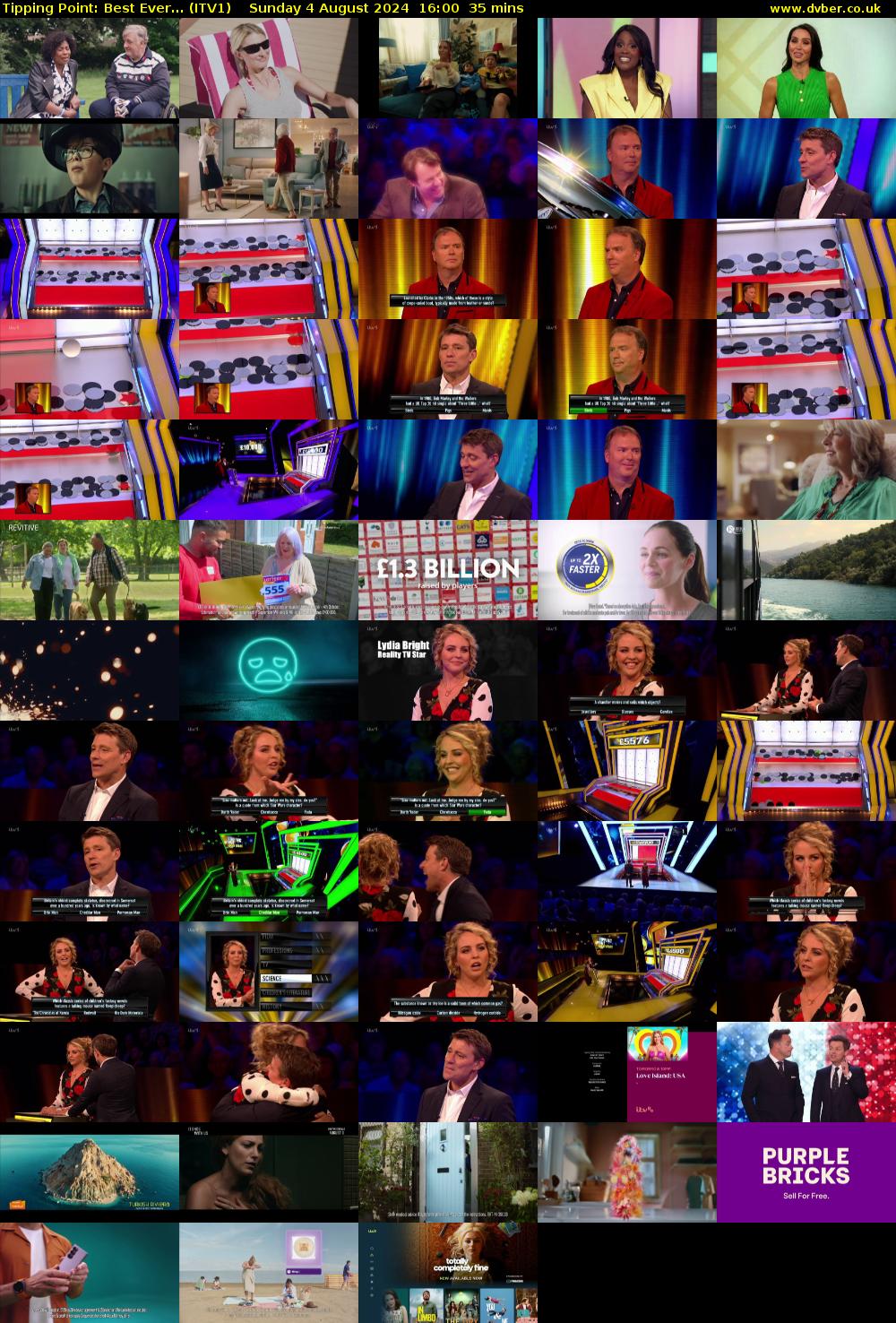 Tipping Point: Best Ever... (ITV1) Sunday 4 August 2024 16:00 - 16:35