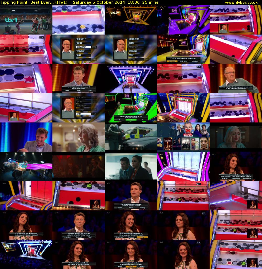 Tipping Point: Best Ever... (ITV1) Saturday 5 October 2024 18:30 - 18:55